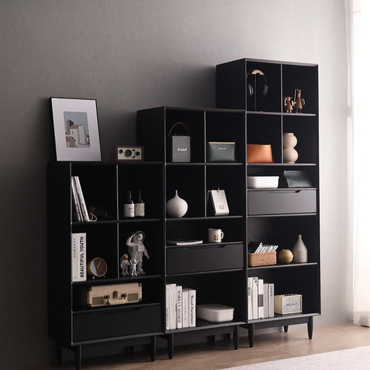 KAILANI TOKYO HILTON Bibliothèque japonaise scandinave en bois massif (4 couleurs, 3 tailles)