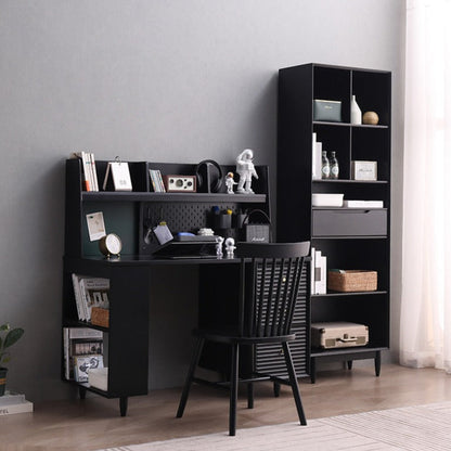 KAILANI TOKYO HILTON Bibliothèque japonaise scandinave en bois massif (4 couleurs, 3 tailles)