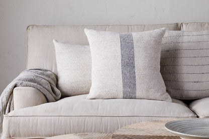 Housse de coussin Kallu en laine et coton - Naturel
