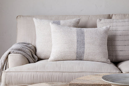 Housse de coussin Kallu en laine et coton - Naturel