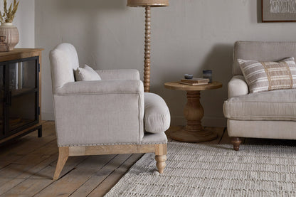Fauteuil Kashi en lin - Naturel