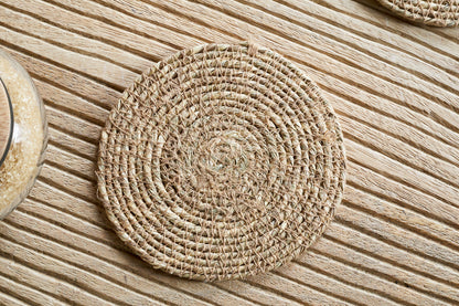 Sous-verres tissés Keso - Marron (lot de 4)