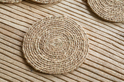 Sous-verres tissés Keso - Marron (lot de 4)