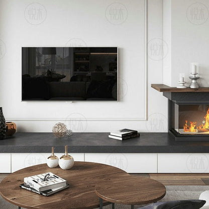 Table basse ronde nordique en bois massif KEHLANI RADISSON (4 couleurs, 2 tailles)