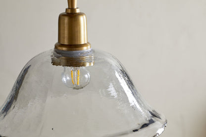 Suspension Keju en verre recyclé de forme organique - Transparent