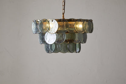 Lustre en verre recyclé Kagitha - Vert