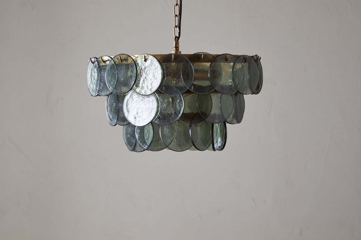 Lustre en verre recyclé Kagitha - Vert
