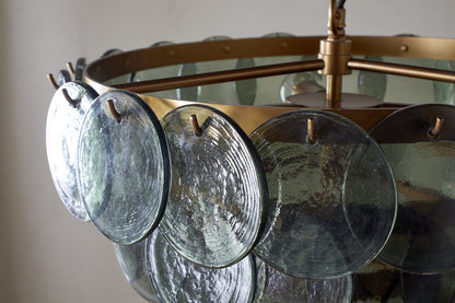 Lustre en verre recyclé Kagitha - Vert