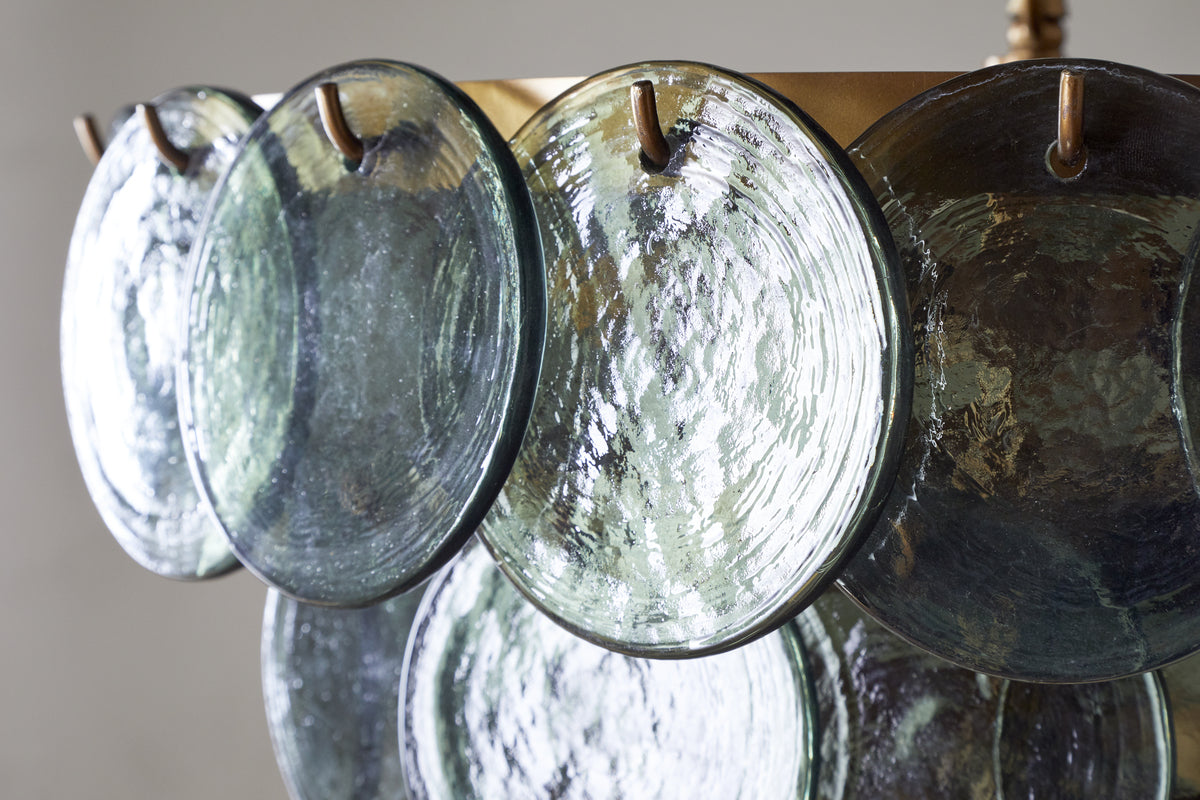 Lustre en verre recyclé Kagitha - Vert