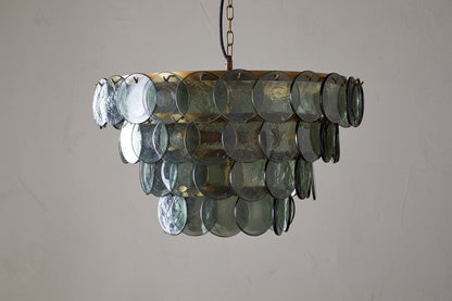 Lustre en verre recyclé Kagitha - Vert