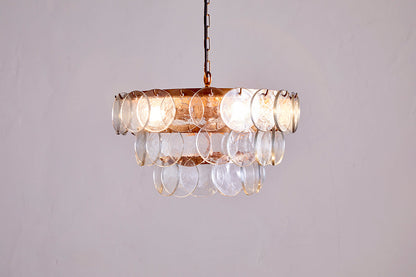 Lustre en verre recyclé Kagitha - Transparent
