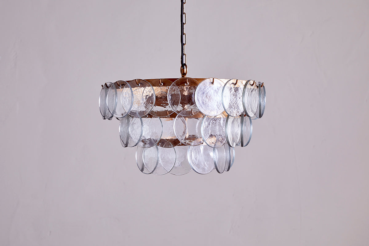 Lustre en verre recyclé Kagitha - Transparent
