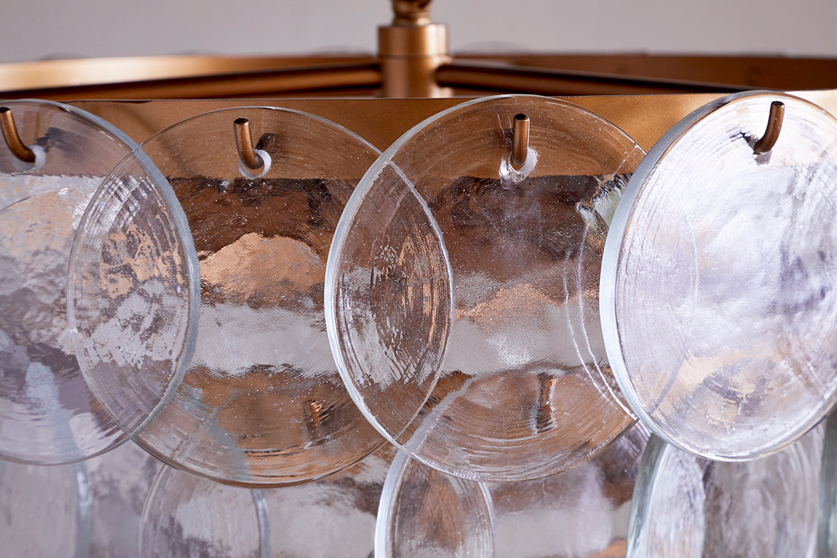 Lustre en verre recyclé Kagitha - Transparent