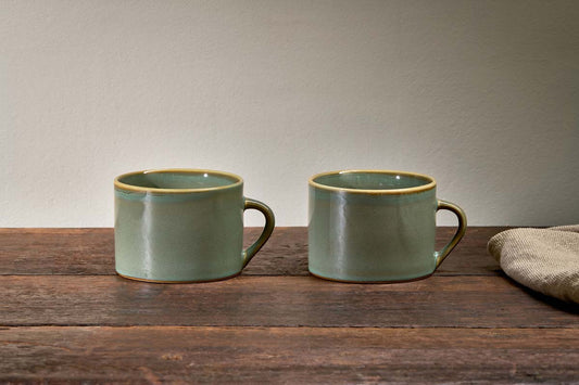 Tasses Kalini - Bleues - Grandes (Lot de 2)