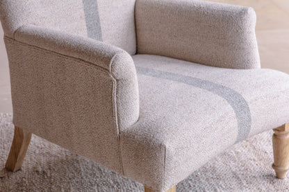 Chaise d'appoint en laine et coton Kallu - Naturel