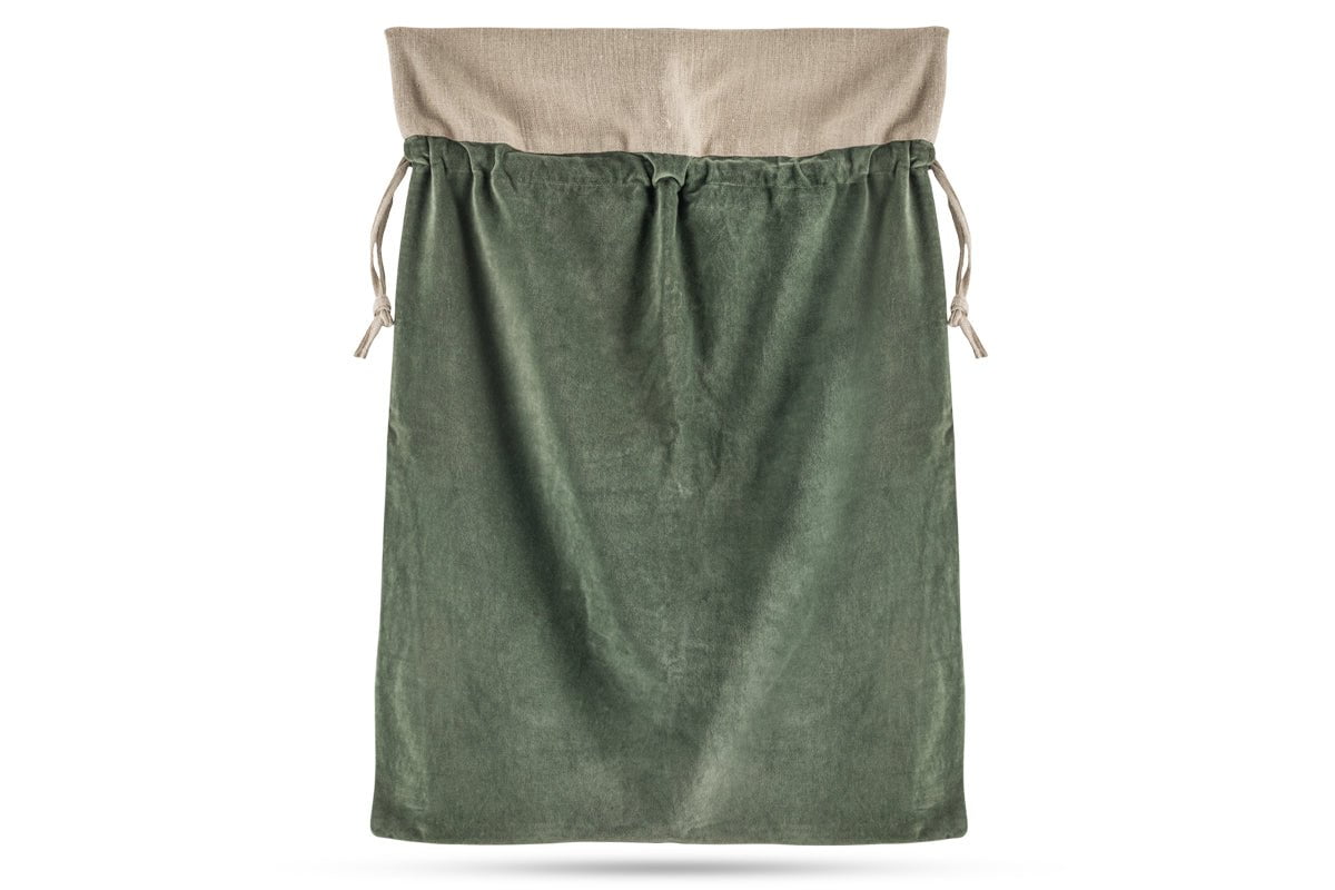 Sac en Velours de Coton Karru - Vert Forêt