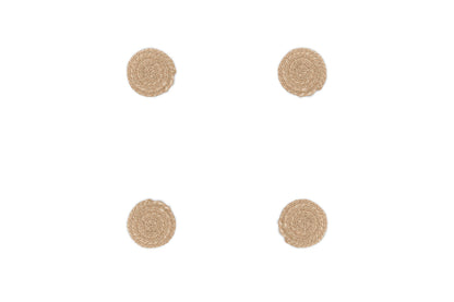 Sous-verres tissés Keso - Naturel - (Lot de 4)