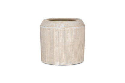 Jardinière en céramique Kubo - Crème