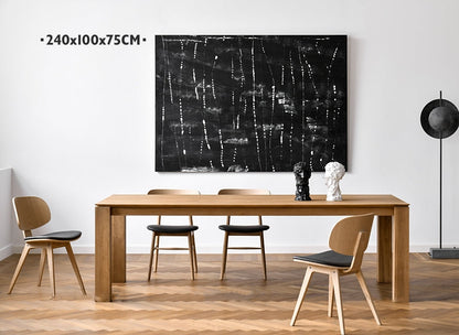 Table à manger moderne LEIA REGIS en bois massif scandinave nordique