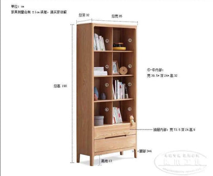 Bibliothèque scandinave LEONARDO Étagère à livres Style nordique