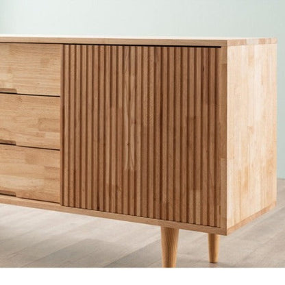 Buffet LOLA NEW YORK HILTON de style scandinave et nordique, tout en bois massif 