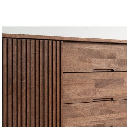 Buffet LOLA NEW YORK HILTON de style scandinave et nordique, tout en bois massif 