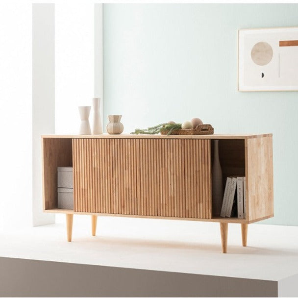 Buffet LOLA NEW YORK HILTON de style scandinave et nordique, tout en bois massif 