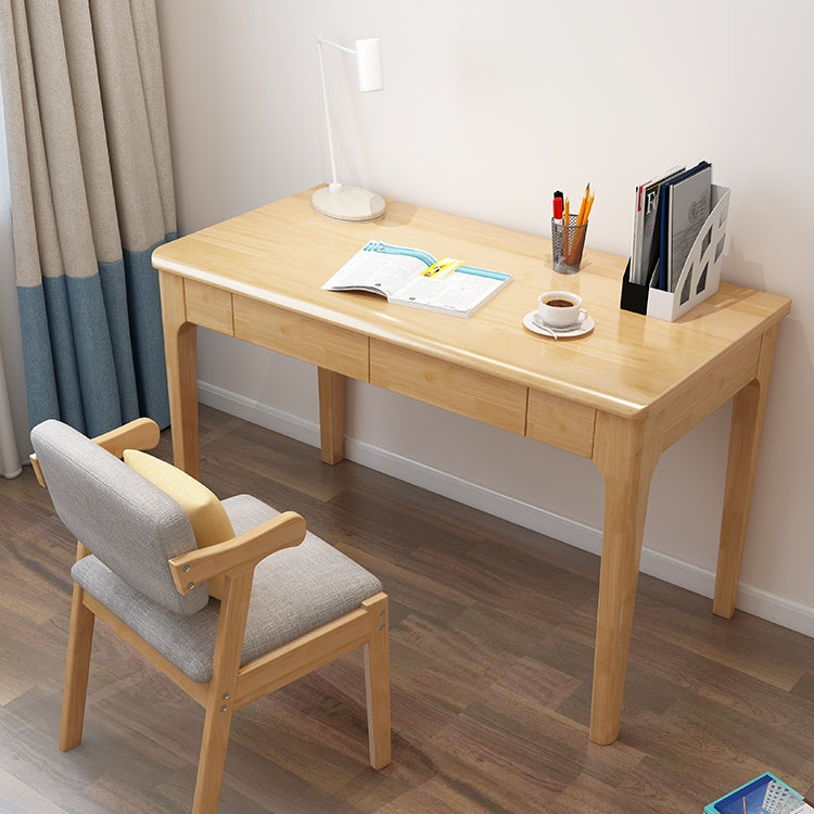 Bureau d'écriture LYDIA CARLTON Table d'ordinateur de bureau en bois massif 