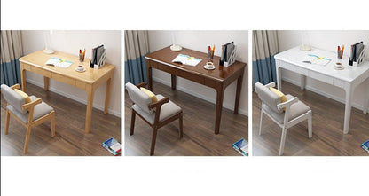 Bureau d'écriture LYDIA CARLTON Table d'ordinateur de bureau en bois massif 