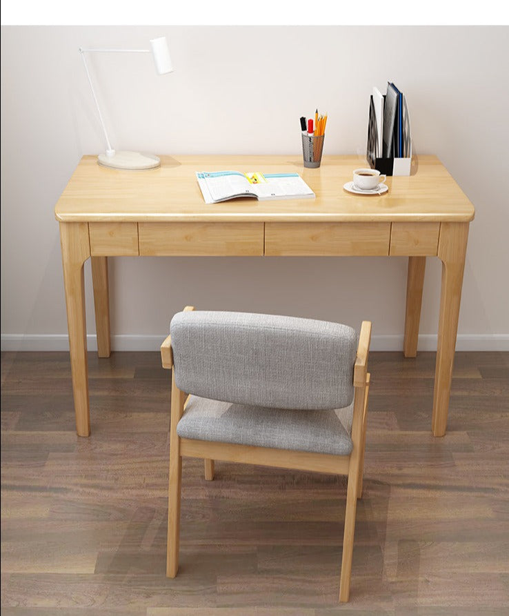 Bureau d'écriture LYDIA CARLTON Table d'ordinateur de bureau en bois massif 