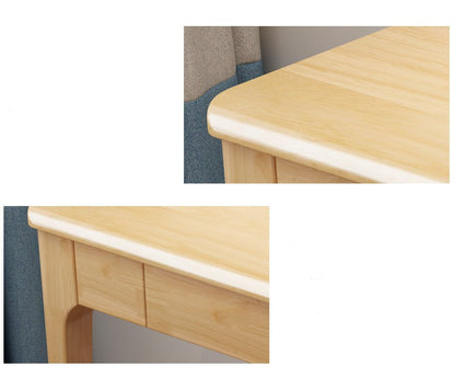 Bureau d'écriture LYDIA CARLTON Table d'ordinateur de bureau en bois massif 