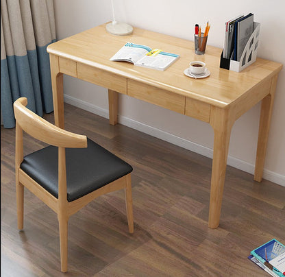 Bureau d'écriture LYDIA CARLTON Table d'ordinateur de bureau en bois massif 