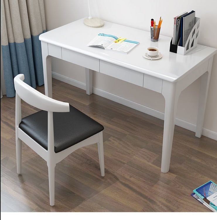 Bureau d'écriture LYDIA CARLTON Table d'ordinateur de bureau en bois massif 