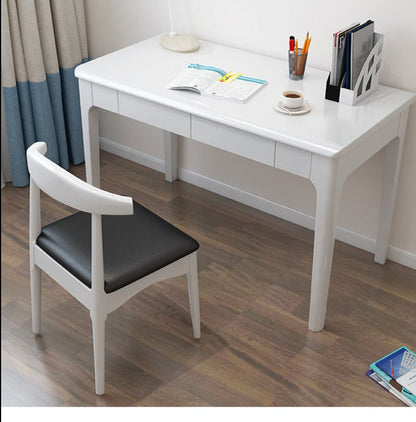 Bureau d'écriture LYDIA CARLTON Table d'ordinateur de bureau en bois massif 