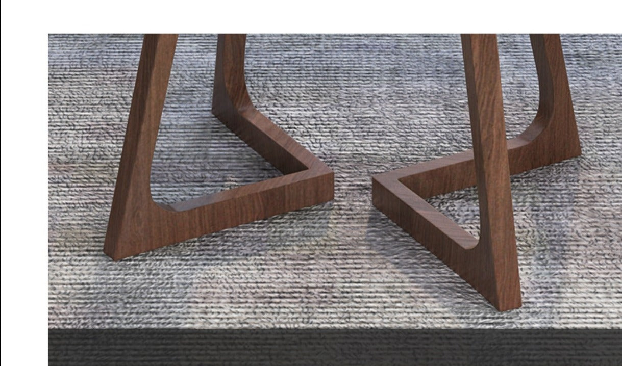 Chaise princesse LEILANI Hiroshima en bois massif, table de salle à manger ronde, option conférence (choix de 7 tailles)