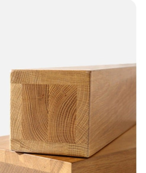 Chaise princesse LEILANI Hiroshima en bois massif, table de salle à manger ronde, option conférence (choix de 7 tailles)