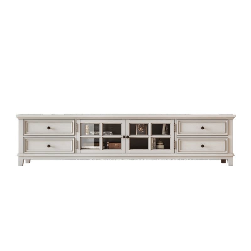 Meuble console TV en bois massif Leonardo Classic Country