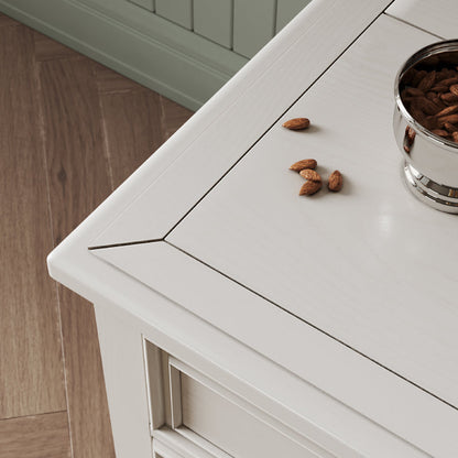 Meuble console TV en bois massif Leonardo Classic Country