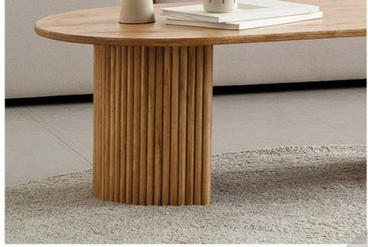 Lilah NEW YORK HILTON Table basse scandinave nordique en bois massif moderne
