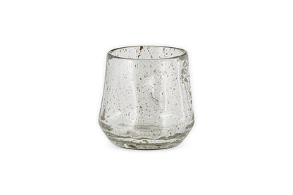 Photophore en verre recyclé Linora - Transparent
