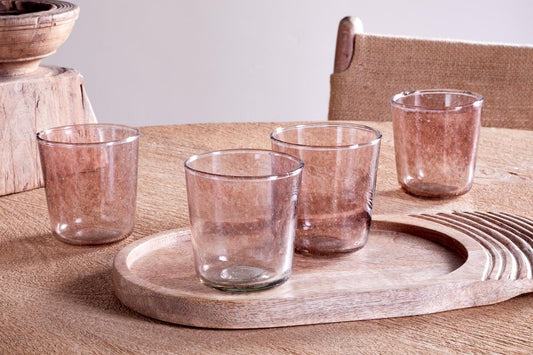 Verre Llanera - Prune - (Lot de 4)