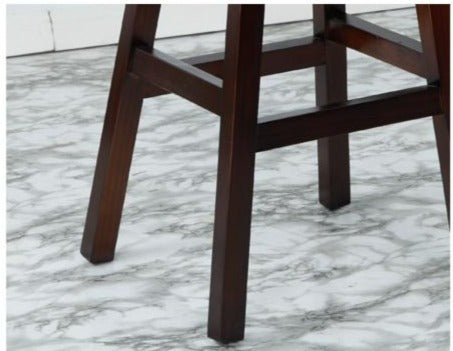 Tabouret de bar haut Luca en bois massif, chaise haute de café BR 067 WD