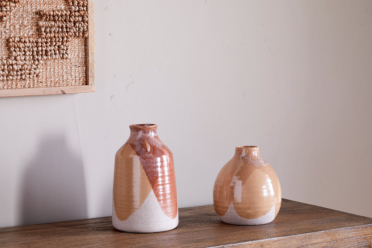 Vase en céramique Lucia - Mélange de terre cuite
