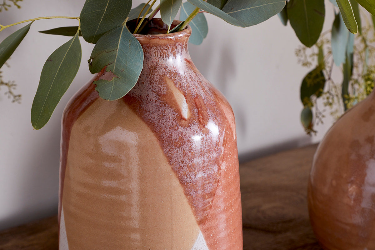Vase en céramique Lucia - Mélange de terre cuite