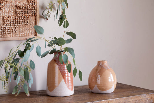Vase en céramique Lucia - Mélange de terre cuite