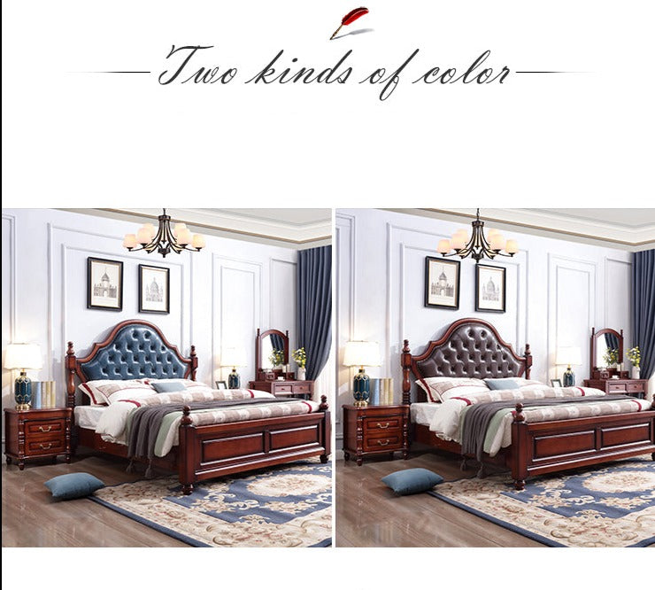 Lit Lucy Boston Hilton American Classic en bois massif (2 tailles et 2 couleurs au choix)