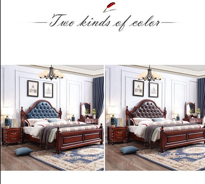 Lit Lucy Boston Hilton American Classic en bois massif (2 tailles et 2 couleurs au choix)