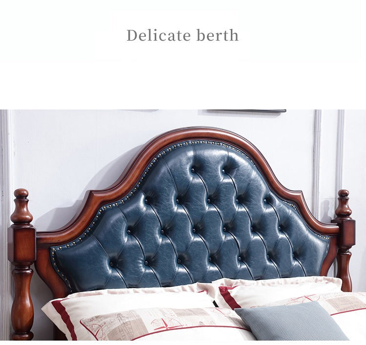 Lit Lucy Boston Hilton American Classic en bois massif (2 tailles et 2 couleurs au choix)