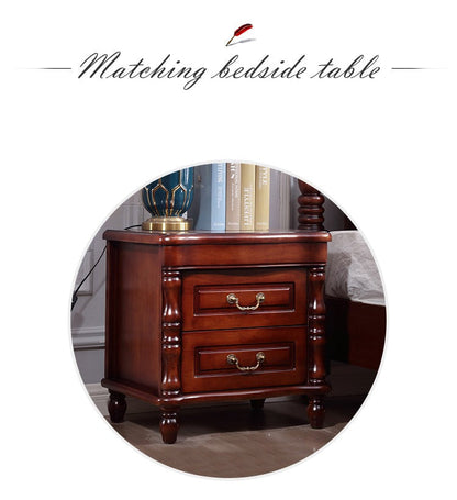 Lit Lucy Boston Hilton American Classic en bois massif (2 tailles et 2 couleurs au choix)