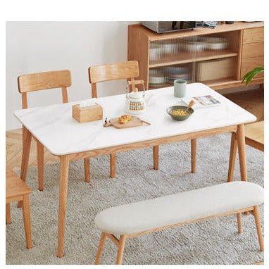 Banc en bois massif LYRIC BELAIR en chêne nordique avec coussin lavable en tissu 